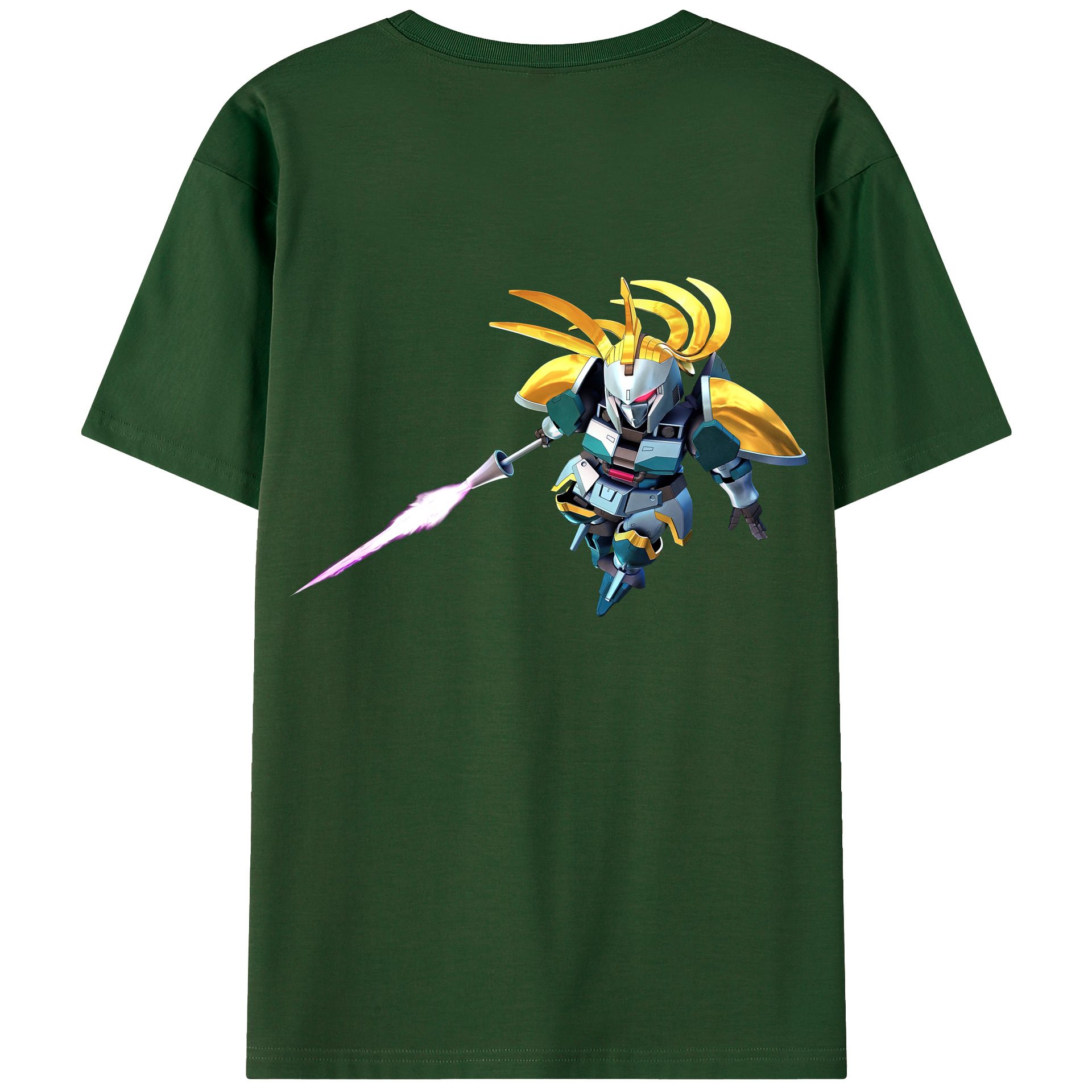 （画像用） 機動戦士ガンダム Mobile Suit Gundam 綿100％半袖Tシャツ（背面プリント）